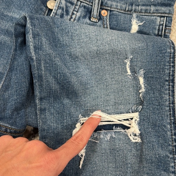 Gap Womens Cheeky Straight Jeans distressed - Picture 6 of 8